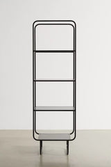 Alana Black Narrow Bookcase