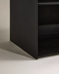 Industrial Metal Bedside Table With Drawer