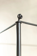 Midnight Knot Iron Canopy Bed