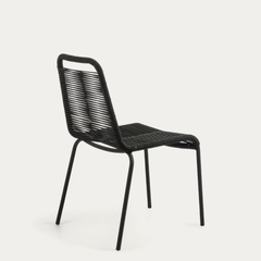 Lambton Roping Black Finish Dining Chair