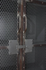 Industrial Mesh Cupboard - Grey