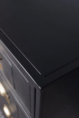 Industrial Metal Sideboard - Matt Black