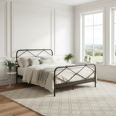 Twistline Iron Bed