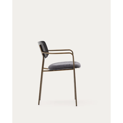Maureen Brass Finish Dining Chair