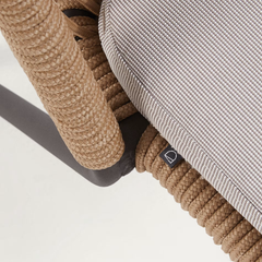 Shann Roping Beige Finish Outdoor Chair