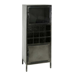 Industrial Black Wine Holder Home Bar Cabinet