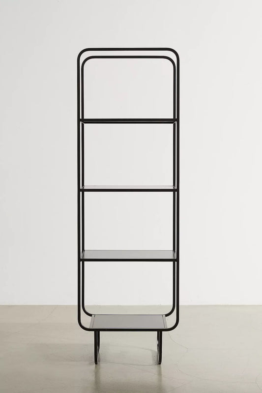 Alana Black Narrow Bookcase