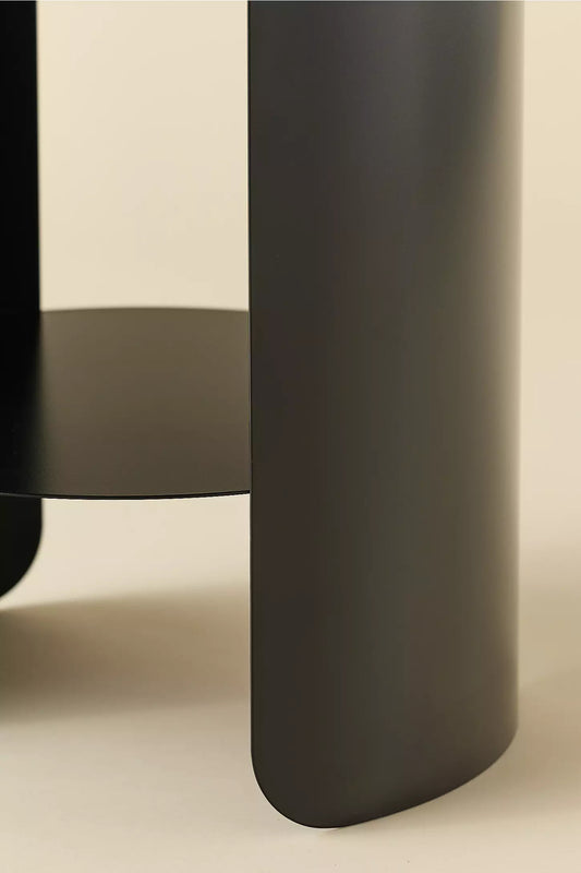 Pollie Black Side Table- Matt Black