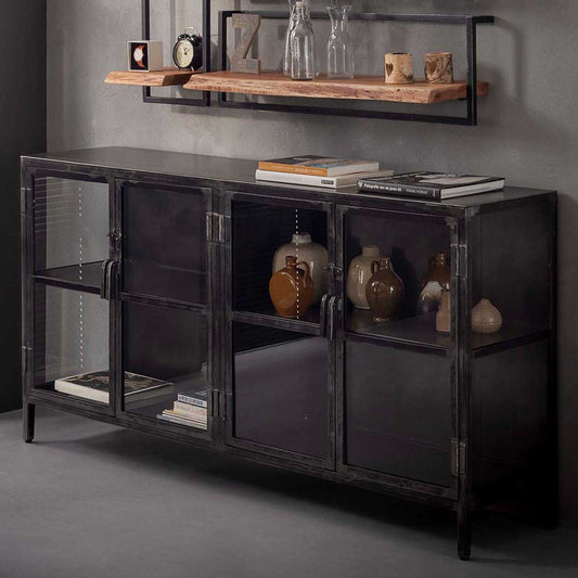 Vintage Rustic Industrial Style Sideboard
