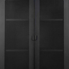 Industrial Modern Display Cabinet Unit - Matt Black