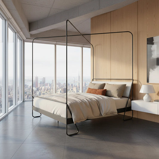 Brookwell Forged Iron Canopy Bed