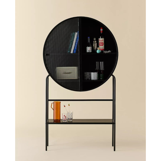 Lucy Storage Bar Cabinet - Matt Black