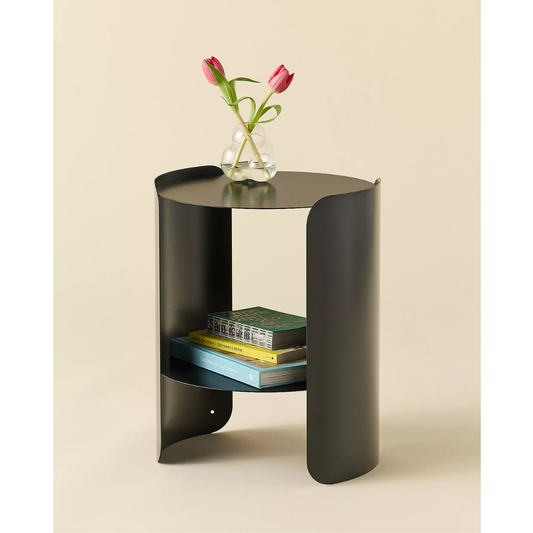 Pollie Black Side Table- Matt Black
