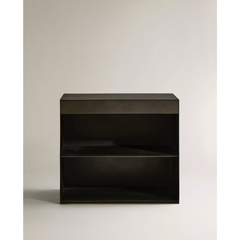 Industrial Metal Bedside Table With Drawer