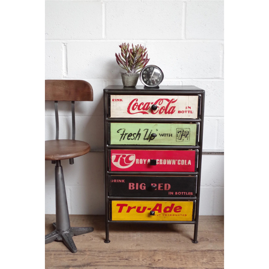 Antique Soda Pop Chest Of Drawers