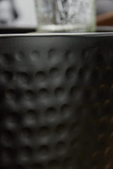 Hammered Side Table - Matt Black