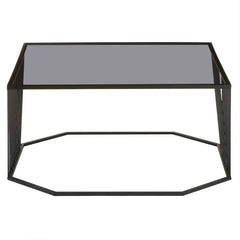 Amster Natural Wood Iron Coffee Table