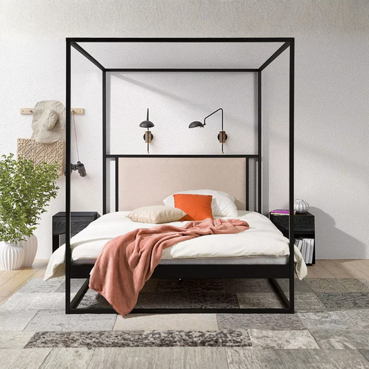 Casa Verde Iron Canopy Bed