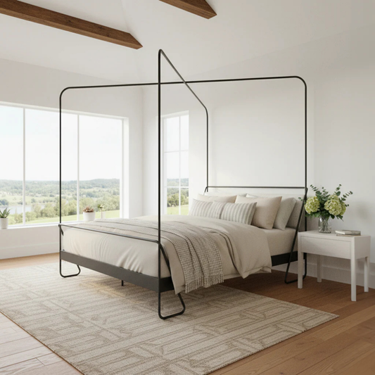 Brookwell Forged Iron Canopy Bed