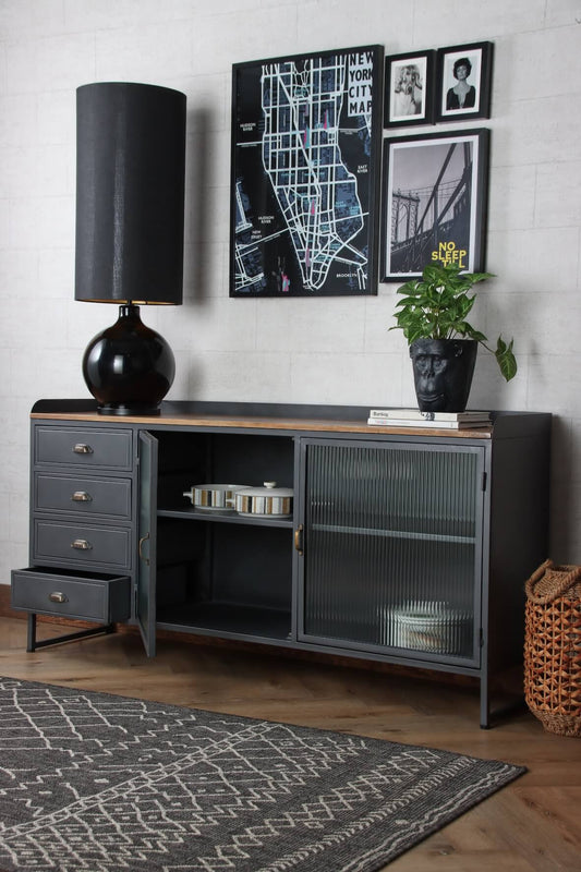 Vintage Industrial Style Sideboard