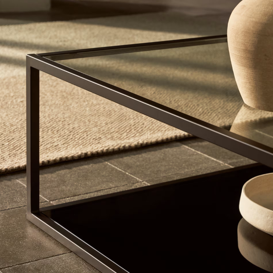 Blackhill Iron Glass Coffee Table