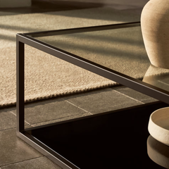 Blackhill Iron Glass Coffee Table