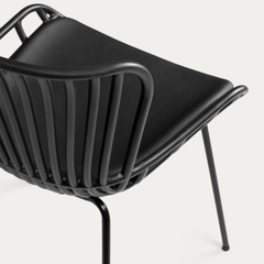 Surpik Black Finish Dining Chair