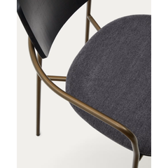 Maureen Brass Finish Dining Chair