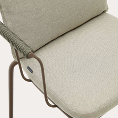 Salguer Roping Brown Finish Arm Chair