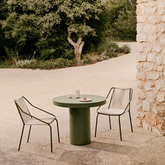 Zivia Roping Green Finish Dining Chair
