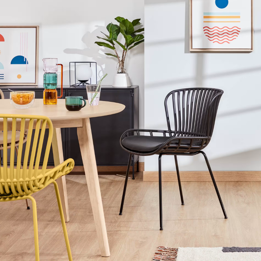 Surpik Black Finish Dining Chair