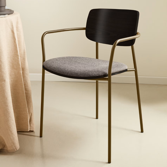 Maureen Brass Finish Dining Chair