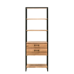 Industrial Iron Wood Bookshelf