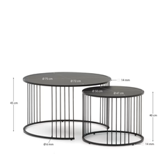 Hadar Coffee Nesting Table Set