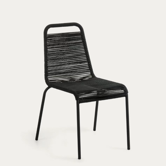 Lambton Roping Black Finish Dining Chair
