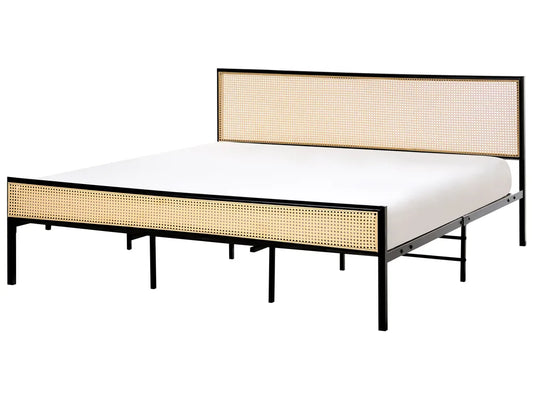 Vinecraft Rattan Iron Bed